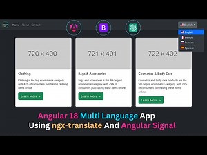 🤯Angular 18 Multi Language app using Angular Signal | Angular 18 Multi Language using ngx-translate