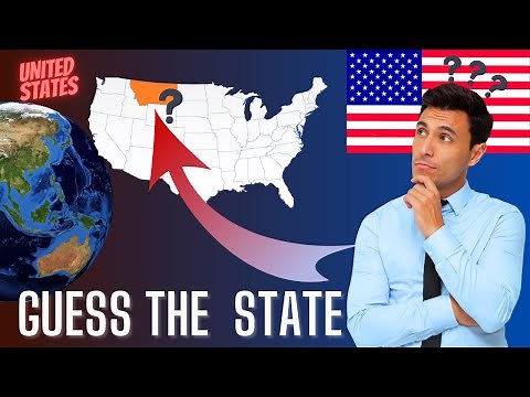50 US State Quiz. Guess the US State on the Map.