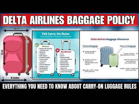 Delta Airlines Luggage Fees & Rules | Carry-On, Checked & Fees Explained✅🧳✈️