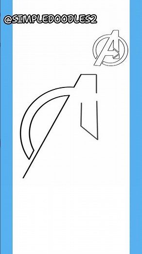 HOW TO DRAW THE AVENGERS LOGO
