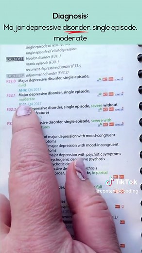 Medical Coding Demo for ICD-10-CM: Major Depressive Disorder