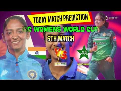 India Women vs Pakistan Women, 6th Match ICC Womens World Cup 2025 Today Match Prediction Tips