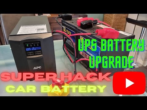 UPS BATTERY UPGRADE USING CAR BATTERIES