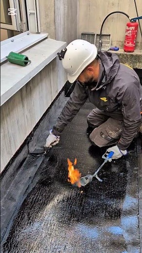 isolation polyuréthane + étanchéité bitume monocouche #construction