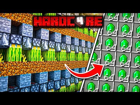 I Built an Auto Melon Farm for Infinite Emeralds in Hardcore Minecraft