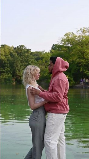 Couple Embracing in the River: A Romantic Moment #couplegoals #couples #river