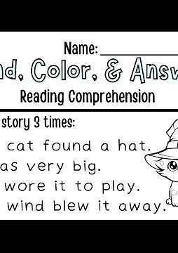 📖 Reading Comprehension for 1st Grade | Simple Questions to Build Understanding