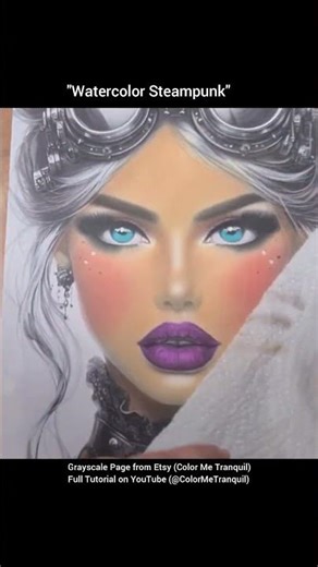 Watercolor Steampunk 🖌️ Coloring comfort zone