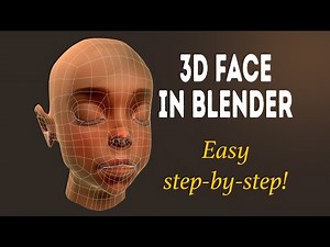 Modeling a 3D Face in Blender – Step-by-Step Tutorial (Part 1)