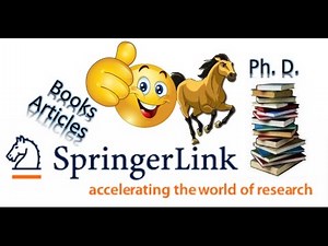 springer link: site intéressant pour chercher les articles أين أجد البحوث العلمية