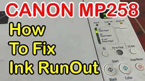 Canon Mp258 How to fix ink Runout problem | GJR Printer Repair