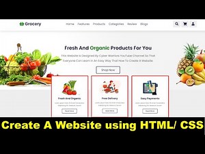 How to create a website using HTML and CSS | Create a Responsive Website Using HTML,CSS & JavaScript