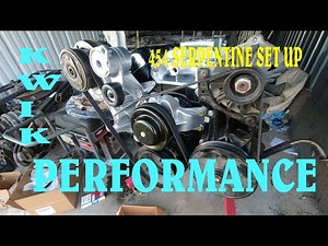 KWIK PERFORMANCE Serpentine 454 conversion set up PART 1