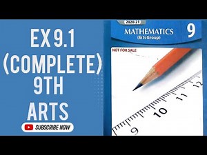 Exercise 9.1 9th class Arts Math| Chapter 9 class 9| Linear Graphs