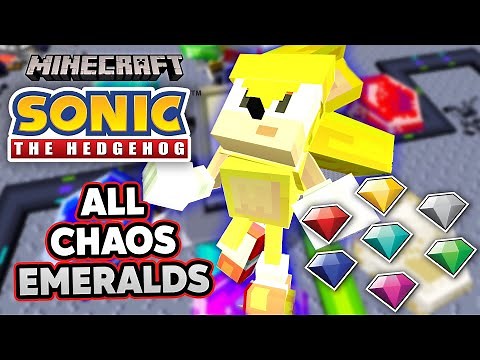 ALL CHAOS EMERALDS Minecraft Sonic Tutorial!