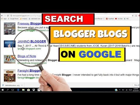 How to search Blogspot Blogs on google