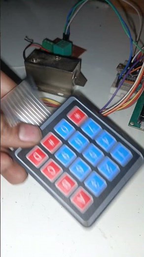 Door Lock Using Arduino Nano, 4x4 Keypad and solenoid lock