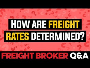 Freight Broker Q&A - How Are Freight Broker Rates Determined?