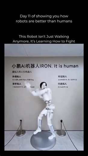 Robotics on Instagram: "Follow US (@ROBOTICS) to learn something NEW everyday 🚀 XPENG’s IRON robot is out here practicing Kung Fu combos like a metal Shaolin student. 🥋🤖 Kicks, blocks, and stances all on repeat, training for a world where robots do more than just walk in straight lines. #ai #artificial #artificialintelligence #aiagents #chatgpt #openai #grok #business #machine #machines #factory #robot #robots #robotics #xpeng"