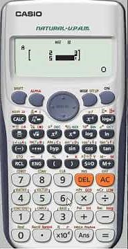 How to multiply 2 by 2 matrix on calculator casiao fx 991ES