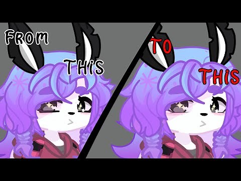 How to make the eye shapes thinner in Gacha Life 2 ☆JellyBunny Gacha☆ (Gacha Life 2 tutorial)