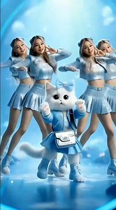 K-Pop Meets Cute Cat Aesthetic ✨🐾 | Shorts #cutecat # catdance #kpopedit #kawaii #animation