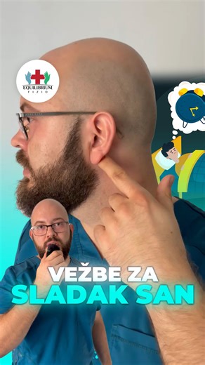 Vežbe koje pomažu da brže zaspite! 🌙 💤 Ako imate problema sa snom, probajte ove jednostavne akupresurne vežbe 👆. Pomažu telu da se opusti, smire misli i pripreme vas za sladak san. 😴 Nekad je dovoljno samo minut da telo zapamti mir. Probajte večeras — možda baš ovo bude vaša prva noć bez nesanice. ✨ #vežbezasan 😴 #sladaksan 🌙 #akupresura 👆 #relaksacija 🧘‍♂️ #equilibriumfizio 💪 #spavajbolje 💤 #insomnija 😔 #prirodnaterapija 🌿 #zdravlje ❤️ #fizioterapija | Equilibrium Fizio - ambulanta 