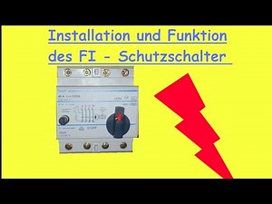 FI circuit breaker function structure & installation residual current device RCD switch connection