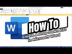 How To Create A Drop Down List In Microsoft Word