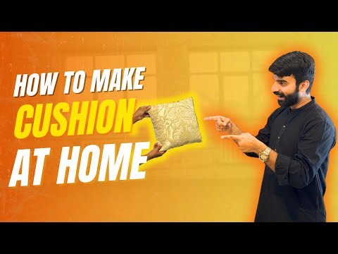 How to Make Cushion at Home | Easy DIY Cushion Making Tutorial 🧵🪡
