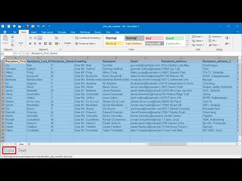 Mail Merge from Word and Excel documents into multiple PDF files with individual filename per row