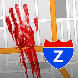 Zombie Outbreak Simulator on Android. Zombies invade Google Maps (R)!