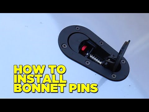 Honda S2000 Build Part 2 - How To Install Bonnet Pins (Hood Pins/Latches)