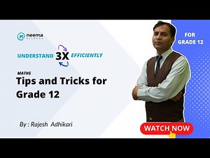 Maths Tips | Grade 12 | Rajesh Adhikari
