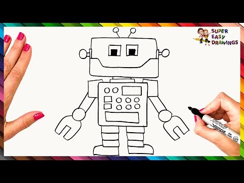 How To Draw A Robot Step By Step 🤖 Robot Drawing Easy