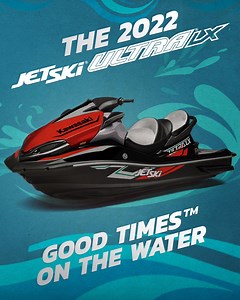 Pack what you need and head out for a day of fun on the water. The 2022 #JetSki Ultra LX was built for all-day outings with a class-leading 56 gallon under-the-hood sealed storage and an industry-leading 20.6-gallon fuel capacity. Learn more at: https://r.kawasaki.com/Yk36W #GoodTimes #Kawasaki | Kawasaki USA