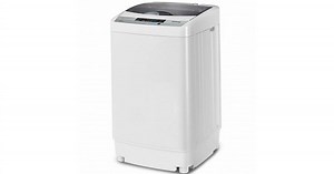 12 lbs Full-automatic Washing Machine with 10 Wash Programs - Costway