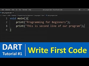 Dart Tutorial #1 - Introduction to Dart and How to write First Dart Code