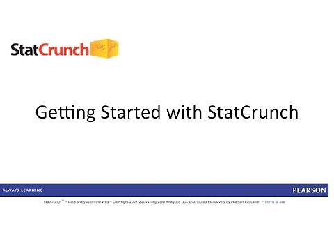 StatCrunch: Getting Started - Full Length