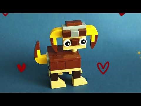How to build a dog Lego in easy way #lego #dog #animals