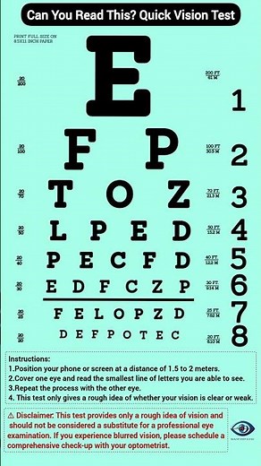 Do You Really Have 6/6 Vision? Test Yourself Now!