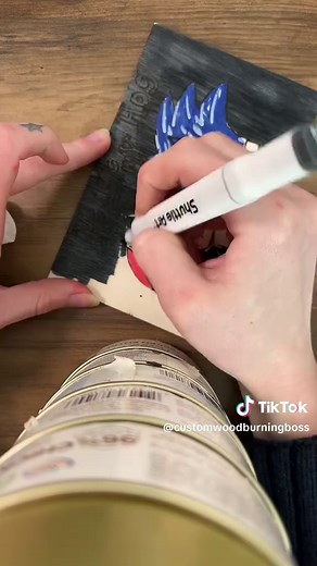 Emo Sonic Custom Woodburning Art