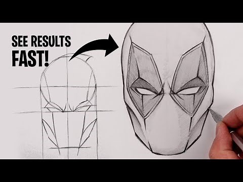 How To Draw Deadpool | Beginner Pencil Sketch Tutorial (Step-by-Step)