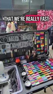 The trick in face painting is glitter makes your design look even bet...