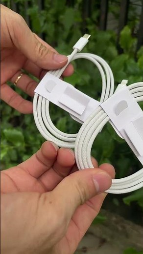 Fast charging cable with braided cord for iPhone with lightning connector