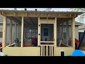 Building Our Screened In Back Porch Project Inspiration