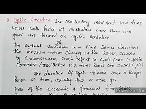 (Lec-3) Cyclic Variation || Time series analysis || JKSSB ACCOUNT ASSISTANT