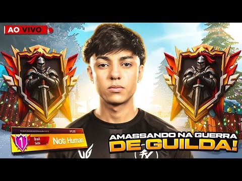 LIVE ON 🔴GUERRA DE GUILDA PELA NOT💜FF💜 MANOMAX FF💜