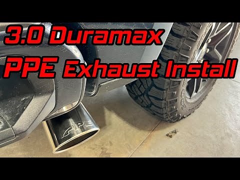 PPE Exhaust Install on 2021 Silverado 3.0 Duramax Diesel LM2