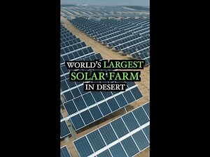 The world's largest solar farm in a desert - The Global Herald